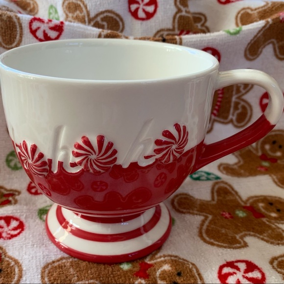 HO HO HO 2007 STARBUCKS Christmas Holiday coffee mug tea cup collectible - Picture 2 of 7